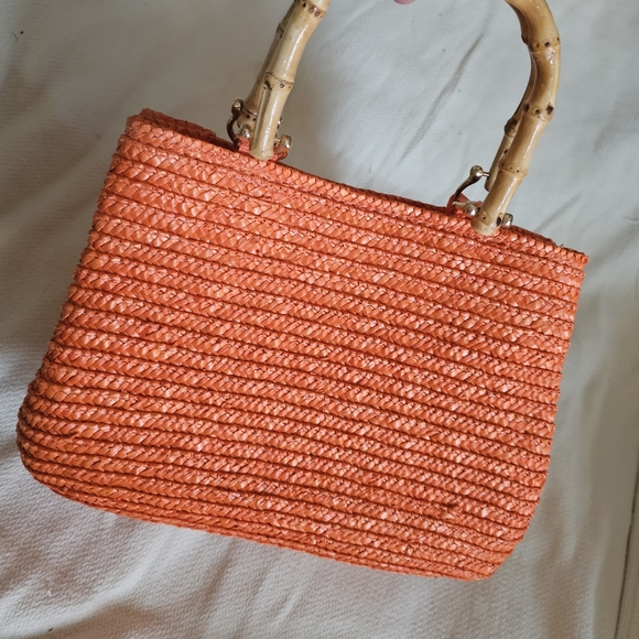 Genuine straw purse, like new - Picture 4 of 6